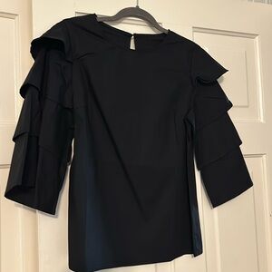 Black 3/4 sleeve top. Heavy. Size S/M
